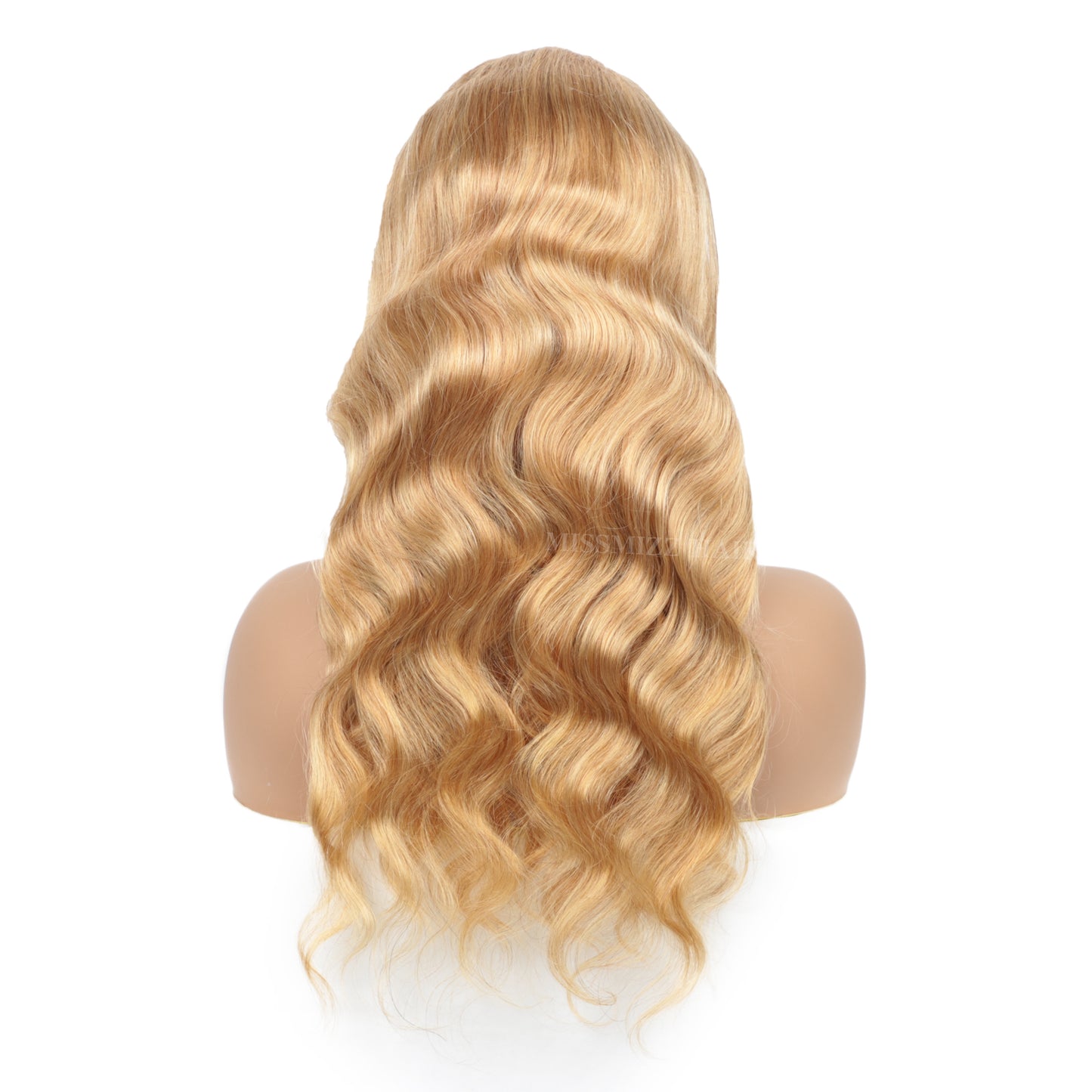 Missmizz #27 Honey Blonde Body Wave 13×4 Full Frontal Lace Human Hair Wigs