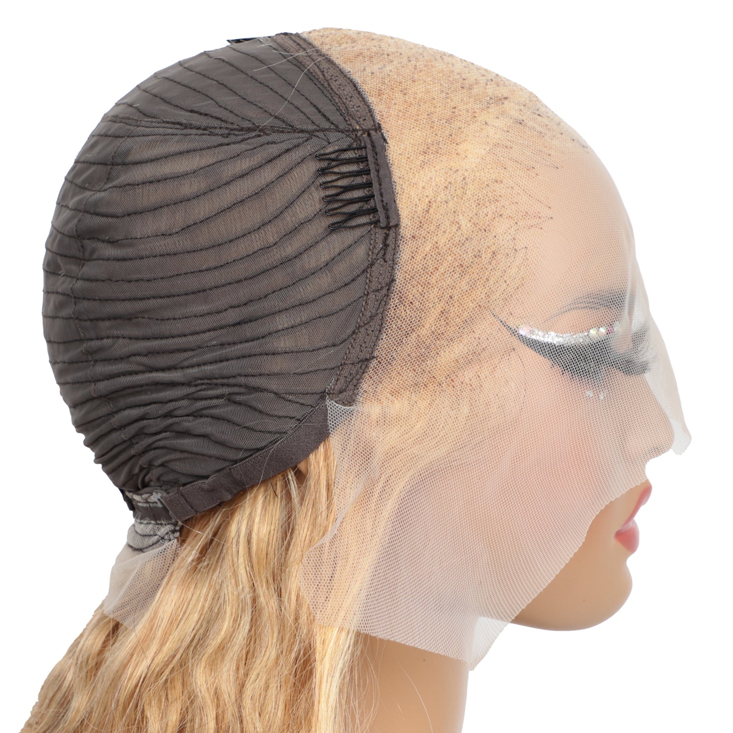 Missmizz #27 Honey Blonde Body Wave 13×4 Full Frontal Lace Human Hair Wigs