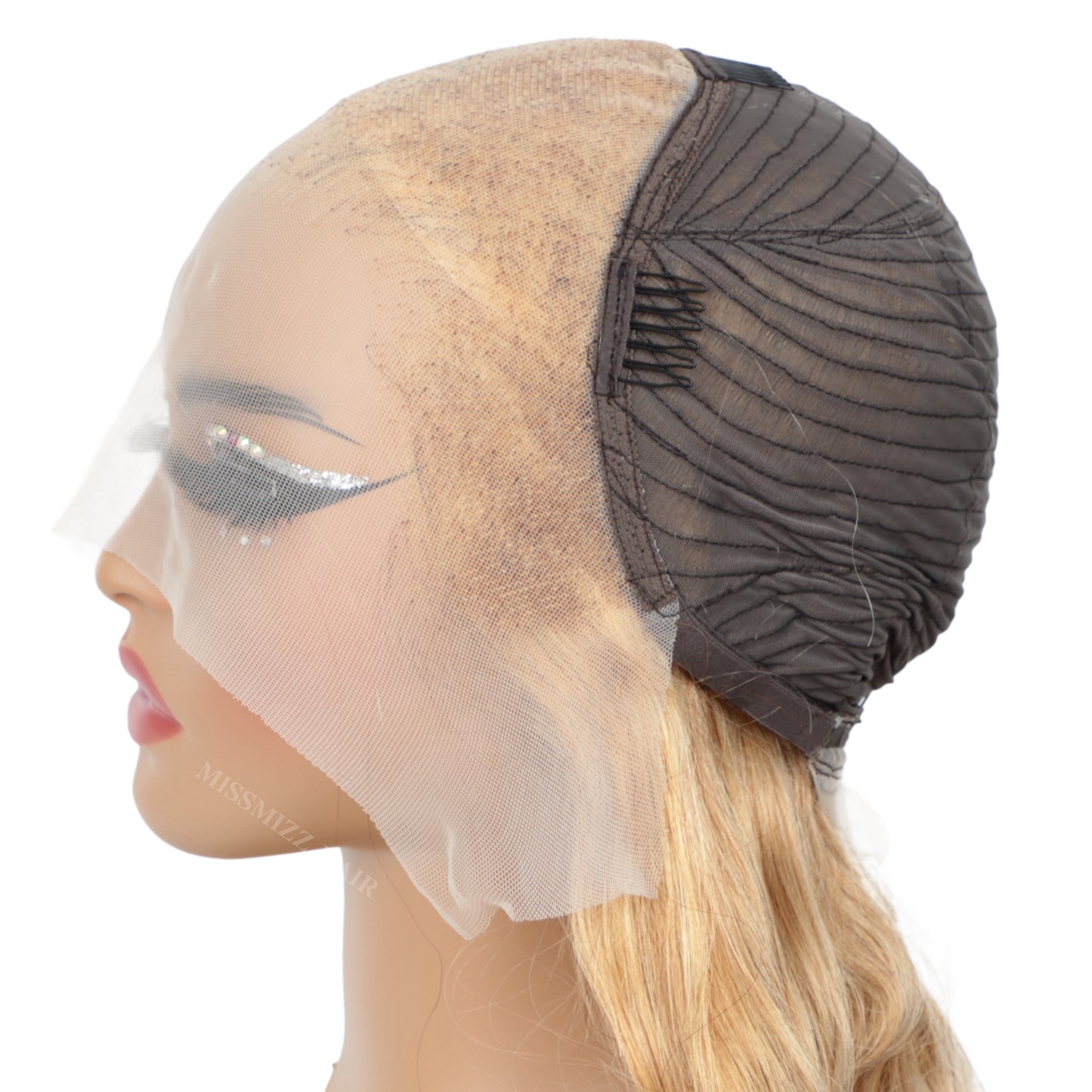 Missmizz #27 Honey Blonde Body Wave 13×4 Full Frontal Lace Human Hair Wigs