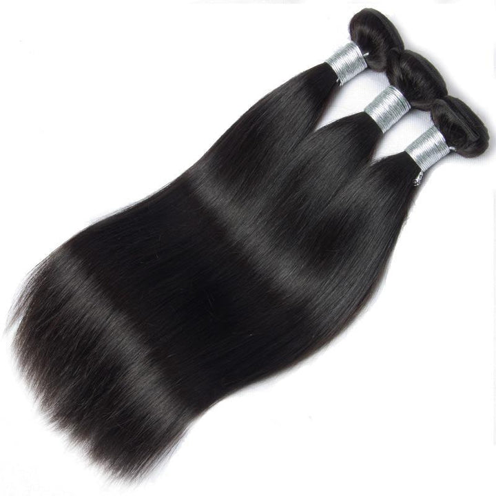 Missmizz Straight 15A 3 Bundles Brazilian Virgin Hair Extensions