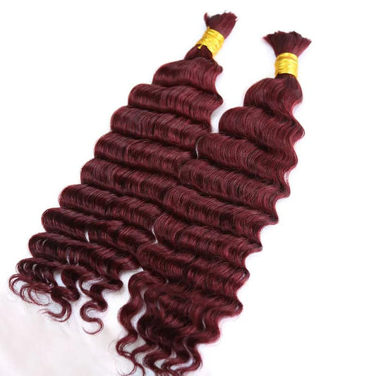 Missmizz #BUG Deep Bulk Human Hair 18" 2 Packs 100g Bigger Afro Deep Bulk For Braiding DreadLock