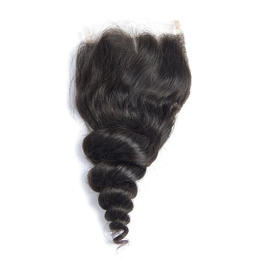 Missmizz Loose  Wave 4×4 Lace Closure Virgin Human Hair