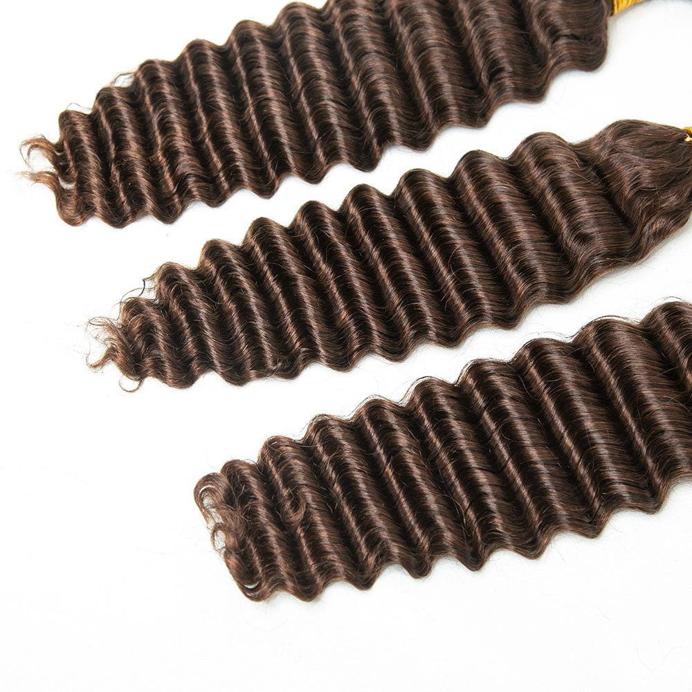 Missmizz #4 Deep Bulk Human Hair 18" 2 Packs 100g Bigger Afro Deep Bulk For Braiding DreadLock