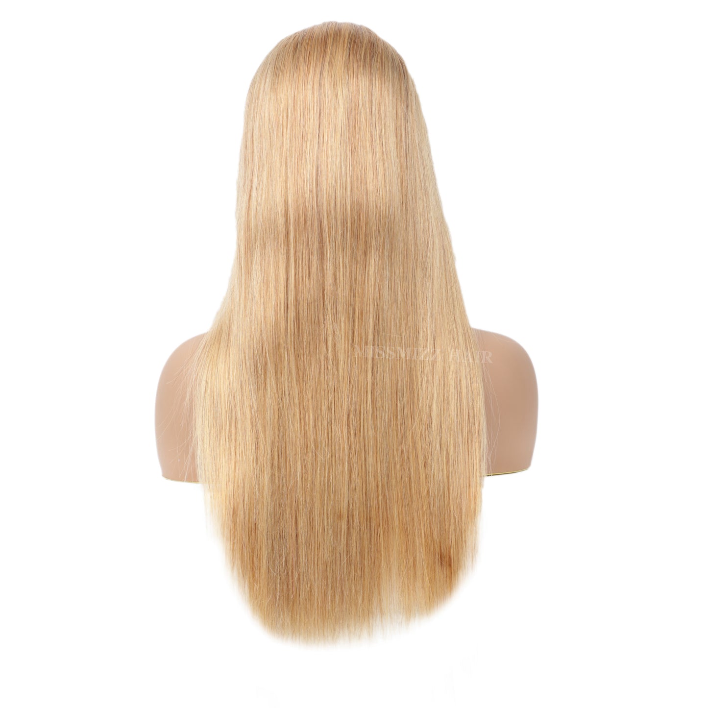 Missmizz #27 Honey Blonde Straight Hair 13×4 Full Frontal Lace Human Hair Wigs