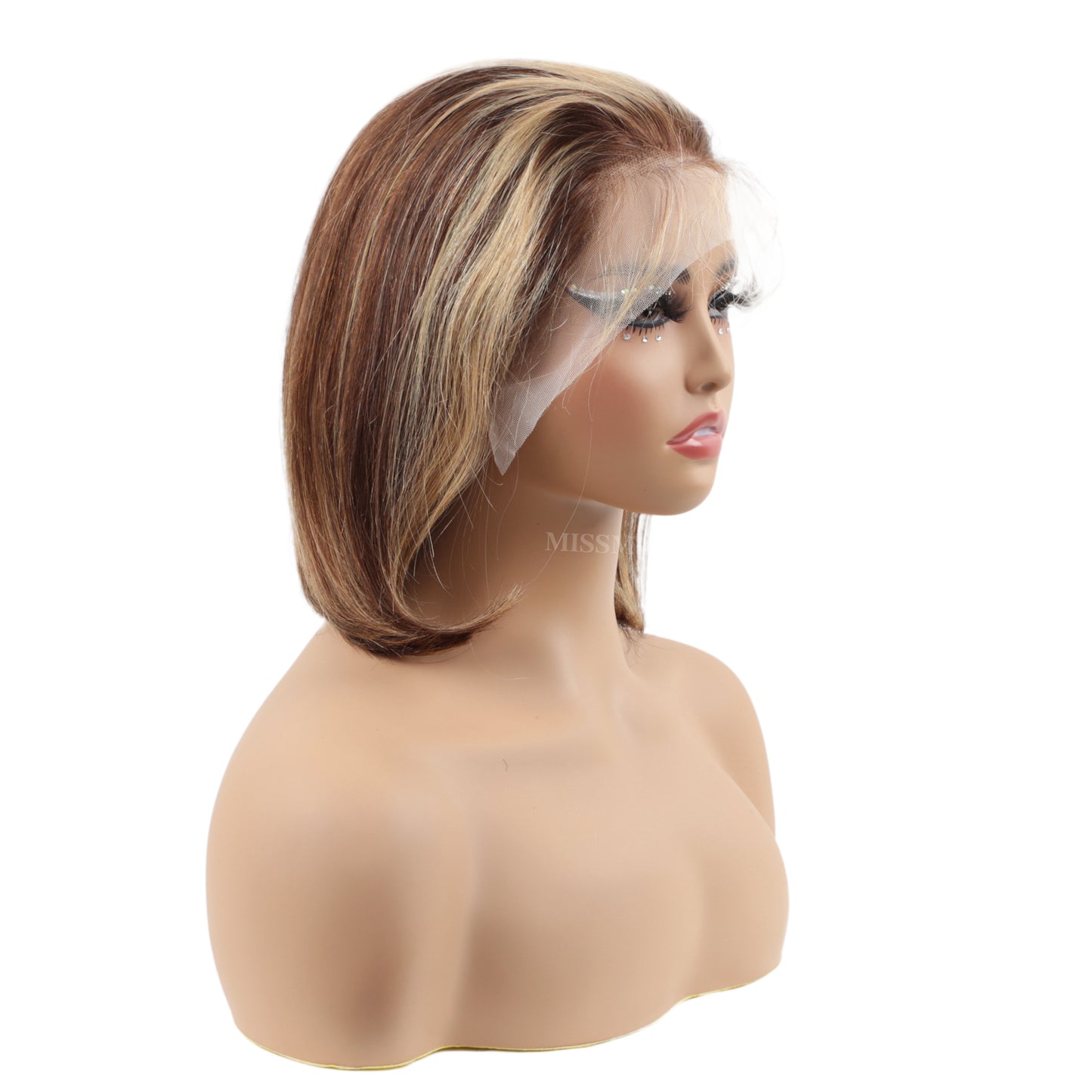 #42730 Short Straight Bob 13×4 Lace Front Human Hair Wig