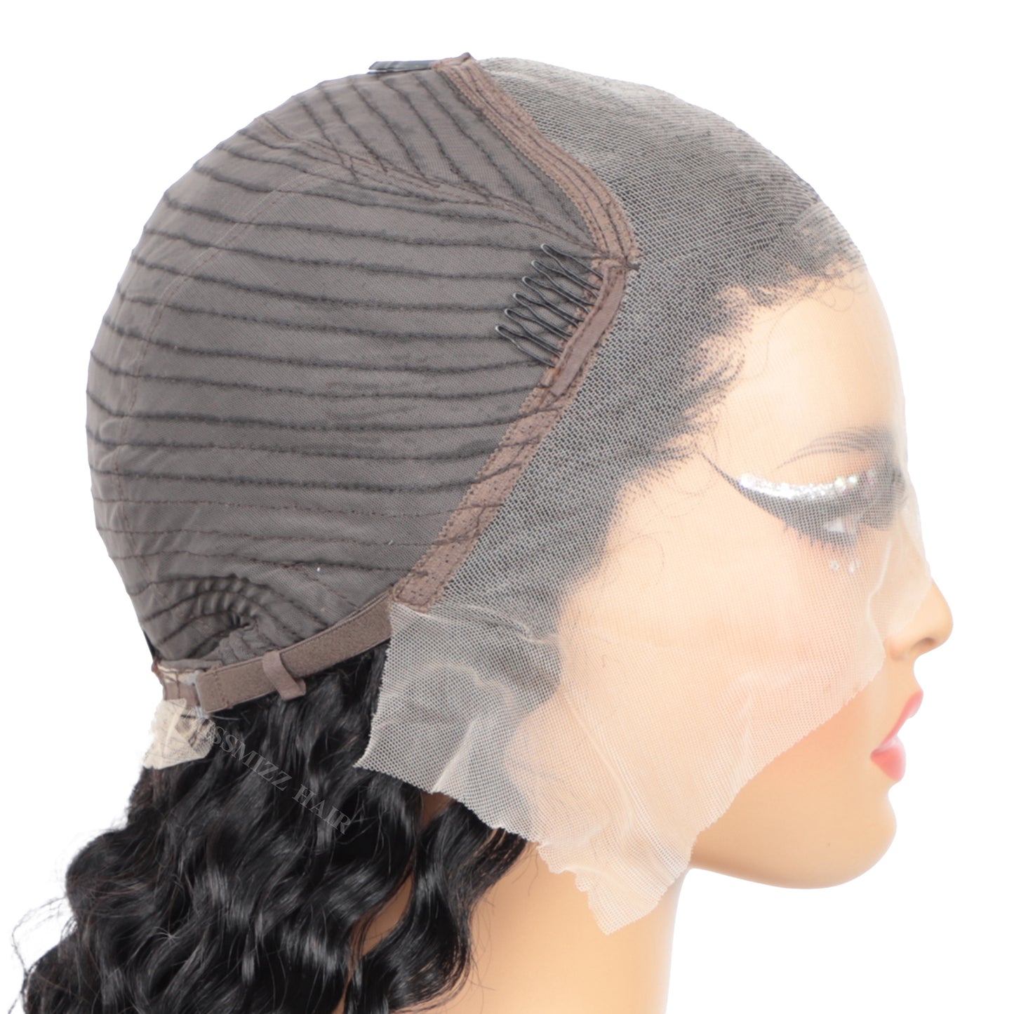 Missmizz Deep Wave 13×4 Full Frontal Lace Human Hair Wigs