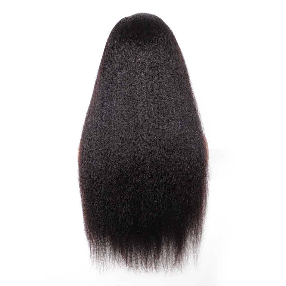 Missmizz Kinky Straight 13×4 Full Frontal Lace Human Hair Wigs